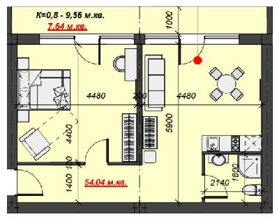 1-кімнатна 61.78 м² в ЖК Green Park Resort від 26 600 грн/м², с. Поляна