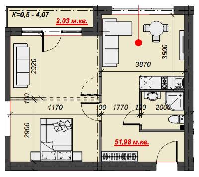 2-комнатная 54.01 м² в ЖК Green Park Resort от 28 900 грн/м², с. Поляна