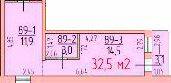 1-кімнатна 32.5 м² в ЖК Хвиля від 19 650 грн/м², с. Залізний Порт