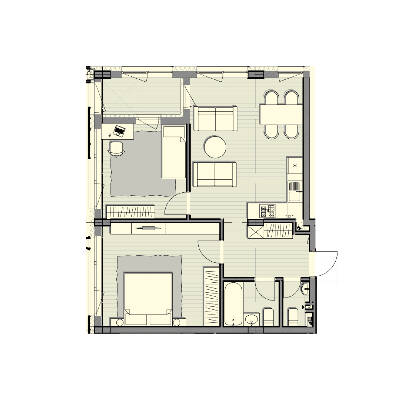 2-кімнатна 67.8 м² в ЖК Luxberry lakes & forest від 32 550 грн/м², смт Козин