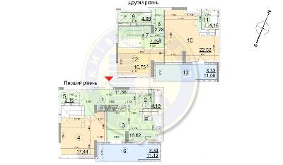 Дворівнева 106.65 м² в ЖК FREEDOM від 27 160 грн/м², Київ