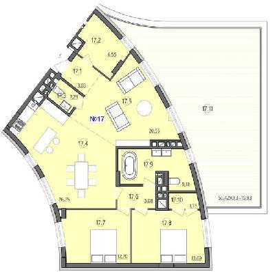 3-комнатная 115.94 м² в ЖК Там Где Дом от 29 000 грн/м², Тернополь