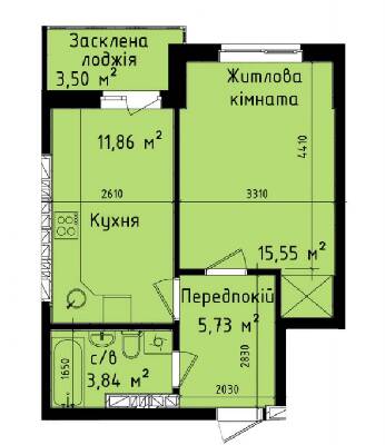 1-кімнатна 40.64 м² в ЖК Дніпровський від 39 990 грн/м², Київ