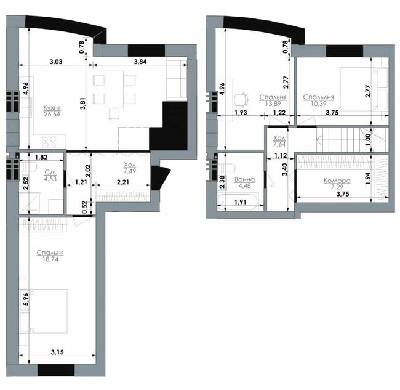 3-комнатная 101.09 м² в ЖК Bavaria City от 15 200 грн/м², с. Крюковщина