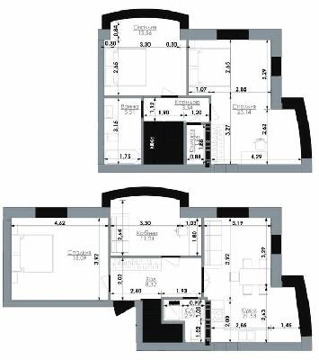 Двухуровневая 109.36 м² в ЖК Bavaria City от 16 000 грн/м², с. Крюковщина