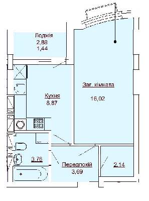 1-кімнатна 35.92 м² в ЖК Royal Park від 22 950 грн/м², м. Ірпінь