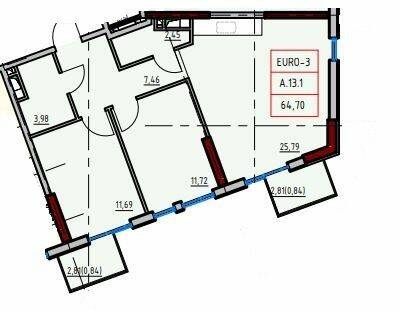 2-кімнатна 64.7 м² в ЖК ITown від 32 950 грн/м², Одеса