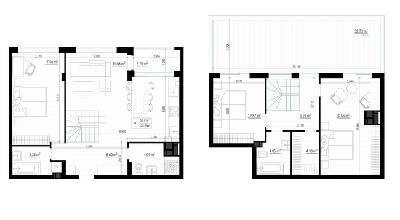 Дворівнева 128.68 м² в ЖК PARKTOWN від 24 000 грн/м², смт Гостомель