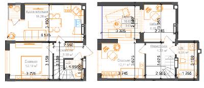 Дворівнева 69.64 м² в ЖК Гостомель Residence від 18 800 грн/м², смт Гостомель