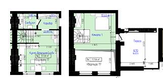 Дворівнева 57.58 м² в ЖК Viking Home від 16 000 грн/м², м. Ірпінь