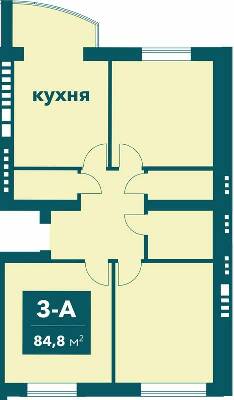 3-комнатная 84.8 м² в ЖК Ибис от 16 000 грн/м², г. Ирпень