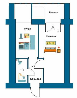 1-кімнатна 37.5 м² в ЖК Новий Едем від 10 500 грн/м², м. Кам`янець-Подільський