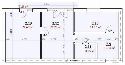 2-комнатная 71.4 м² в ЖК Сучасний от 15 500 грн/м², г. Мукачево