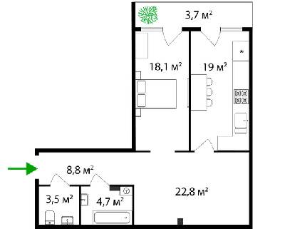 1-кімнатна 80.6 м² в ЖК Dream City від 27 350 грн/м², Ужгород