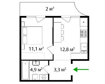 1-комнатная 35 м² в ЖК Dream City от 28 000 грн/м², Ужгород