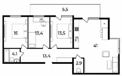 3-комнатная 108 м² в ЖК Park Land от 25 300 грн/м², Ужгород