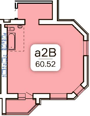 2-кімнатна 60.52 м² в ЖК Kvartal від 37 000 грн/м², Запоріжжя
