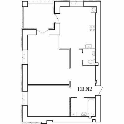 2-комнатная 58.1 м² в ЖК Концепт от 18 500 грн/м², Николаев