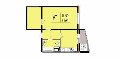 1-комнатная 47.65 м² в ЖК Затишний от 17 000 грн/м², Полтава