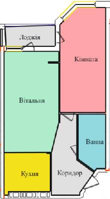 1-кімнатна 52.62 м² в ЖК на просп. Злуки, ЗА, 5А від 14 000 грн/м², Тернопіль