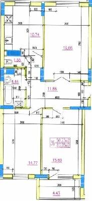 3-комнатная 83.05 м² в ЖК на вул. Тараскова, 5 от 13 050 грн/м², Черкассы