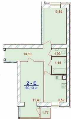 2-комнатная 60.13 м² в ЖК Европейский Двор от 15 300 грн/м², Чернигов