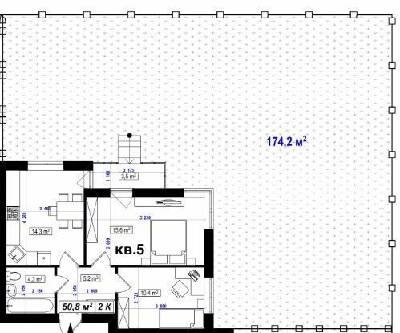 2-кімнатна 50.8 м² в ЖК Амстердам від 15 350 грн/м², с. Білогородка