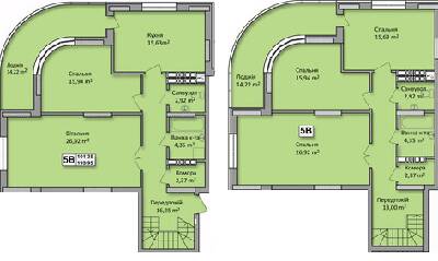 Двухуровневая 193.95 м² в ЖК по ул. Ю. Кондратюка от 21 500 грн/м², Киев