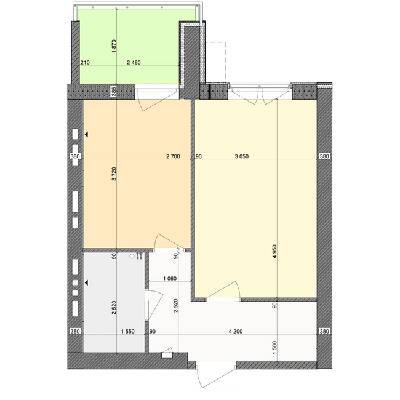 1-комнатная 38.5 м² в ЖК Столичный от 18 000 грн/м², г. Васильков