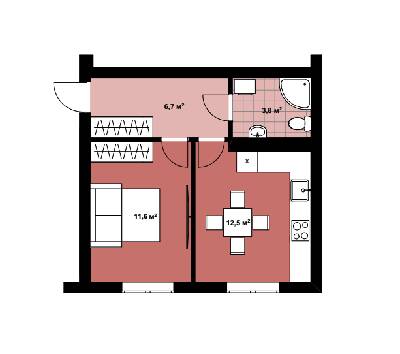 1-комнатная 34.6 м² в КД Positano Residence от 22 700 грн/м², г. Ирпень