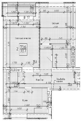 2-комнатная 73.6 м² в ЖК на ул. Петра Калнышевского от 16 000 грн/м², г. Кременчуг