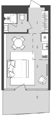 Студия 30.32 м² в  Aura Apart от 34 300 грн/м², Одесса