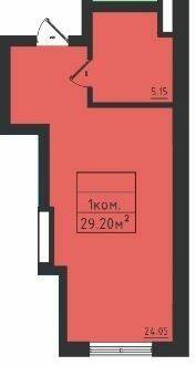 1-кімнатна 29.2 м² в ЖК Avinion від 21 500 грн/м², Одеса