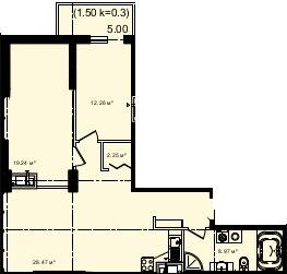 2-кімнатна 81.67 м² в ЖК Акрополь від 27 750 грн/м², Одеса