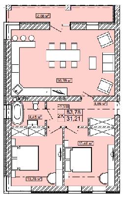 2-комнатная 83.78 м² в ЖК Новый Скнилов от 32 700 грн/м², Львов