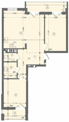 2-комнатная 75.83 м² в ЖК Этно Дом от 19 000 грн/м², с. Горишний