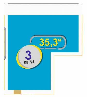 1-кімнатна 35.3 м² в ЖК Сузір'я 2020 від 14 500 грн/м², Кропивницький