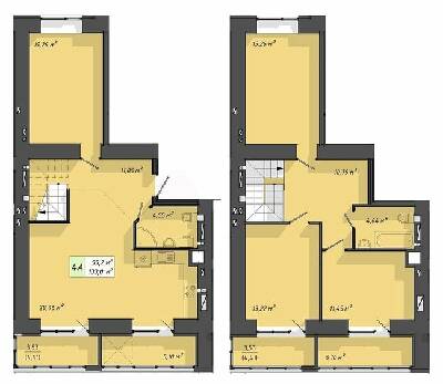 Двухуровневая 133 м² в ЖК Львовский от 17 000 грн/м², Тернополь