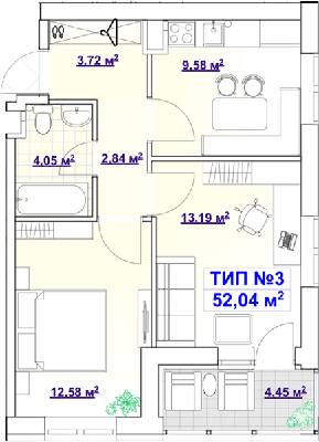 2-кімнатна 52.04 м² в ЖК BARVY від 16 100 грн/м², Дніпро