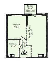 1-комнатная 43 м² в ЖК Скай Сити Плюс от 25 000 грн/м², Одесса