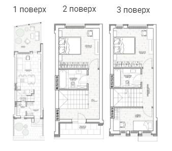 Таунхаус 104.6 м² в КП Riverside от 17 017 грн/м², г. Умань