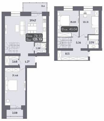 Двухуровневая 125.19 м² в ЖК Стандарт от 19 500 грн/м², Полтава