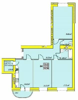 3-кімнатна 92.58 м² в ЖК на вул. Успенсько-Троїцька, 72/8 від 9 750 грн/м², м. Конотоп