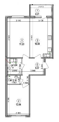 2-комнатная 65.63 м² в ЖК LaLaLand от 32 000 грн/м², Киев