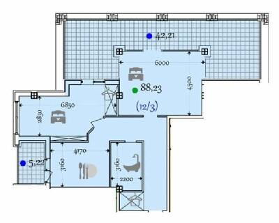 2-комнатная 135.66 м² в ЖК Comfort City от 27 700 грн/м², Днепр