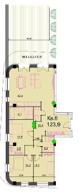 3-комнатная 140.9 м² в ЖК Loft White от 37 350 грн/м², Днепр