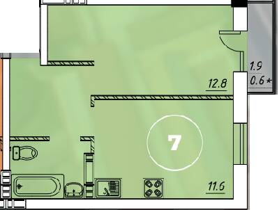 1-кімнатна 33.2 м² в ЖК Via Roma від 20 350 грн/м², Одеса