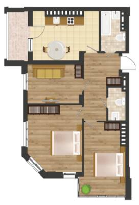 3-комнатная 81 м² в ЖК Золотая Эра от 18 250 грн/м², с. Крыжановка