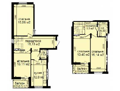 Двухуровневая 102.34 м² в ЖК Кришталевi джерела от 41 360 грн/м², Киев