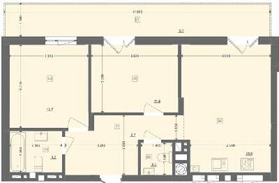 2-комнатная 66.71 м² в ЖК Этно Дом от 19 000 грн/м², с. Горишний